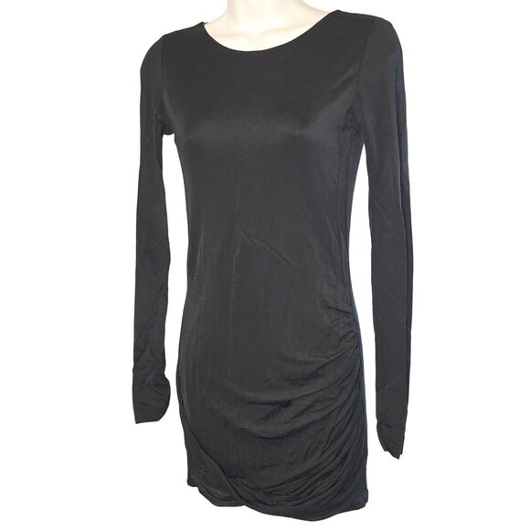 BCBGMaxAzria Dresses & Skirts - BCBGMAXAZRIA Size XS Christa Long Sleeve Sheer Insert Fitted Dress